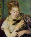 Женщина с котом 1875