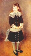 Портрет Марты Берар с синим бантом 1879