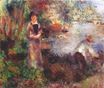 Огюст Ренуар - На берегах Сены в Аржантее 1880