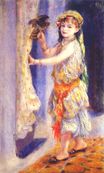 Огюст Ренуар - Ребенок с птицей. Мадмуазель Флери в алжирском костюме 1882