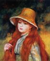 Молодая девушка в соломенной шляпе 1884