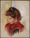 Девушка в красном шарфе 1884