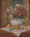 Натюрморт с цветами и колючими грушами 1885