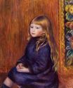 Сидящий ребенок в синем платье 1889