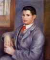 Молодой человек в красном галстуке. Портрет Евгения Ренуара 1890