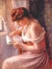Девушка читает 1891
