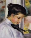 Огюст Ренуар - Молодая женщина в профиль 1897