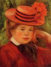 Огюст Ренуар - Молодая девушка в красной шляпе 1899