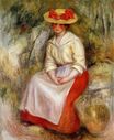 Огюст Ренуар - Габриель в соломенной шляпе 1900