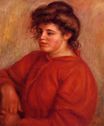 Огюст Ренуар - Женщина в красной блузке 1908