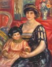 Огюст Ренуар - Портрет мадам Дюбервилль с сыном Анри 1910