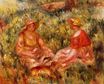 Огюст Ренуар - Две женщины в траве 1910