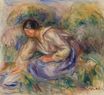 Огюст Ренуар - Женщина в голубой юбке 1917