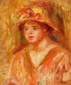 Огюст Ренуар - Бюст молодой девушки в соломенной шляпе 1917