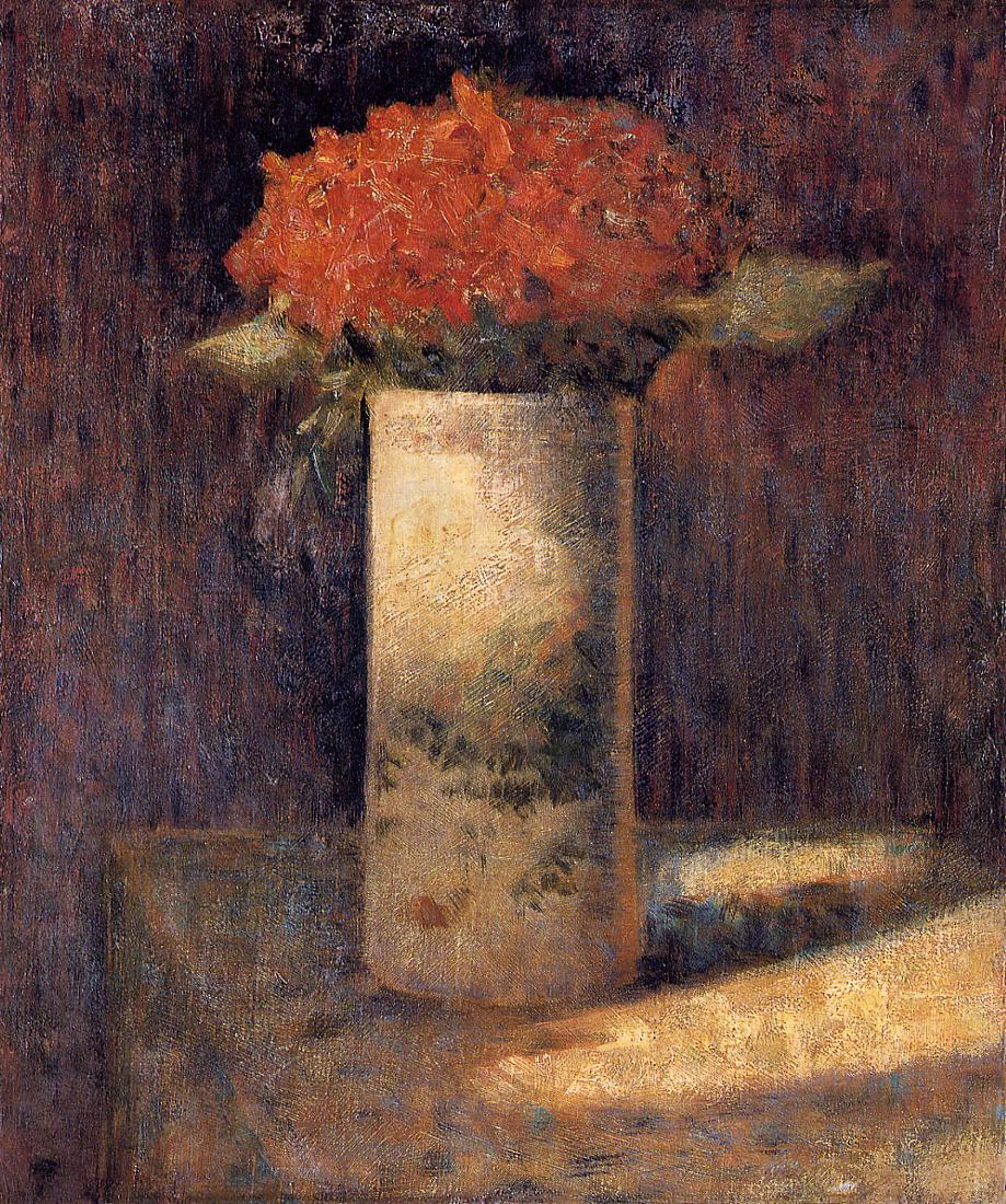 Жорж Сёра - Ваза с цветами 1879