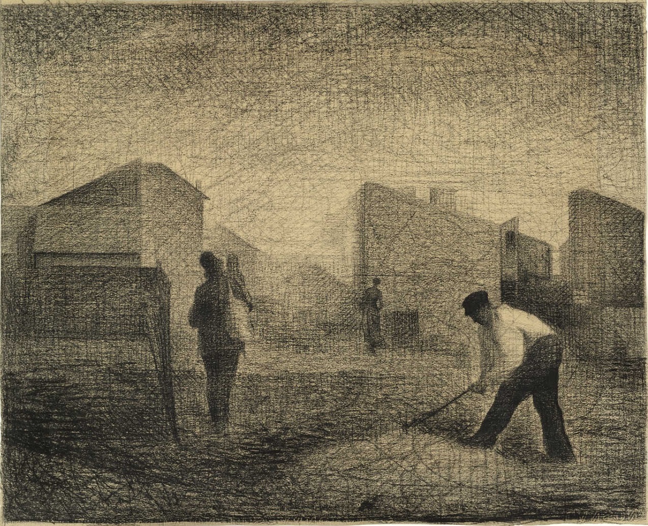 Жорж Сёра - Каменотесы, Ле Ренси 1881