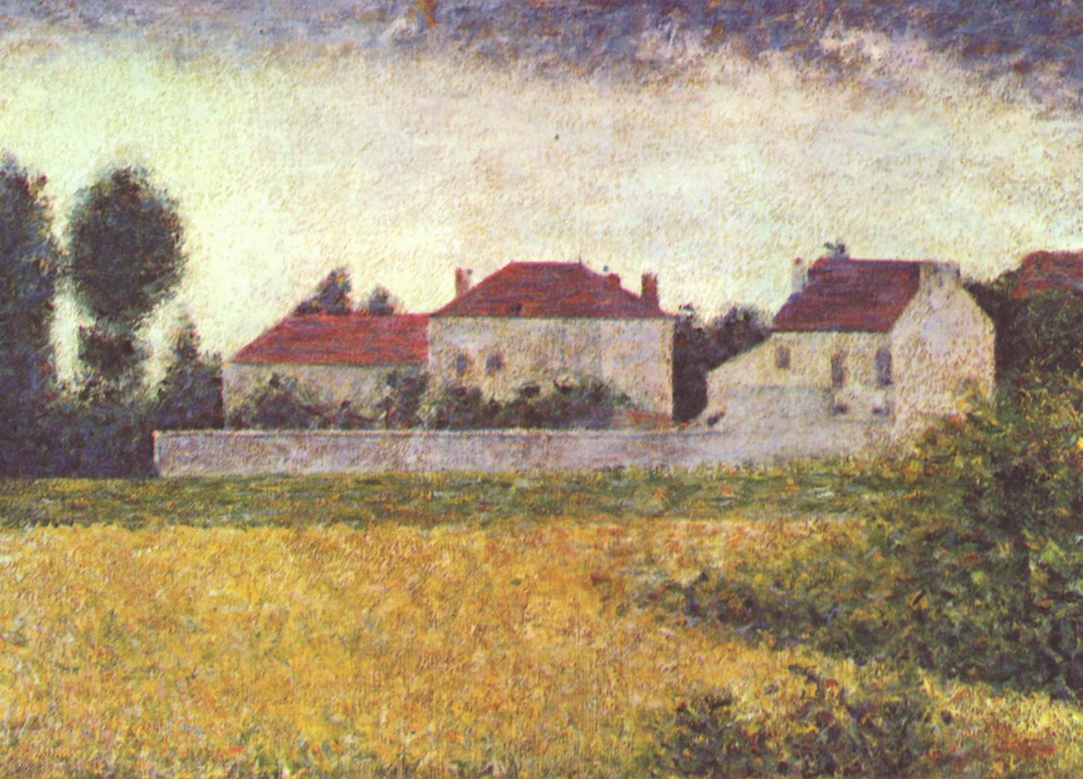 Жорж Сёра - Белые дома, Вилль д'Авре 1882