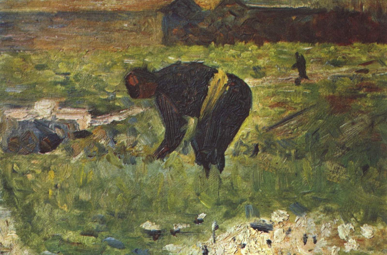 Жорж Сёра - Фермер за работой 1883