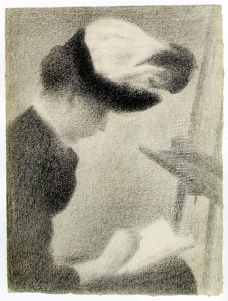 Жорж-Пьер Сёра - Женщина, сидящая у станка 1884-1888