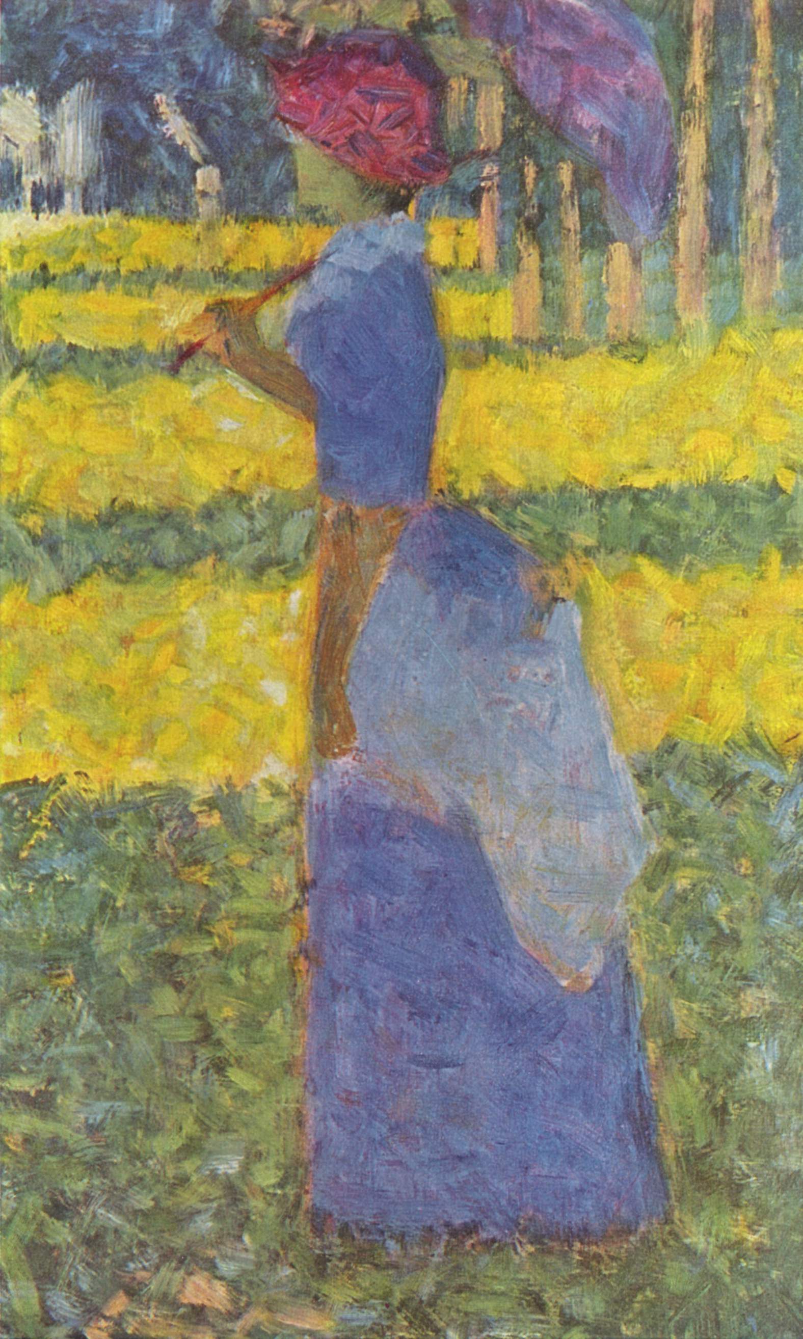 Жорж-Пьер Сёра - Женщина с зонтиком 1884