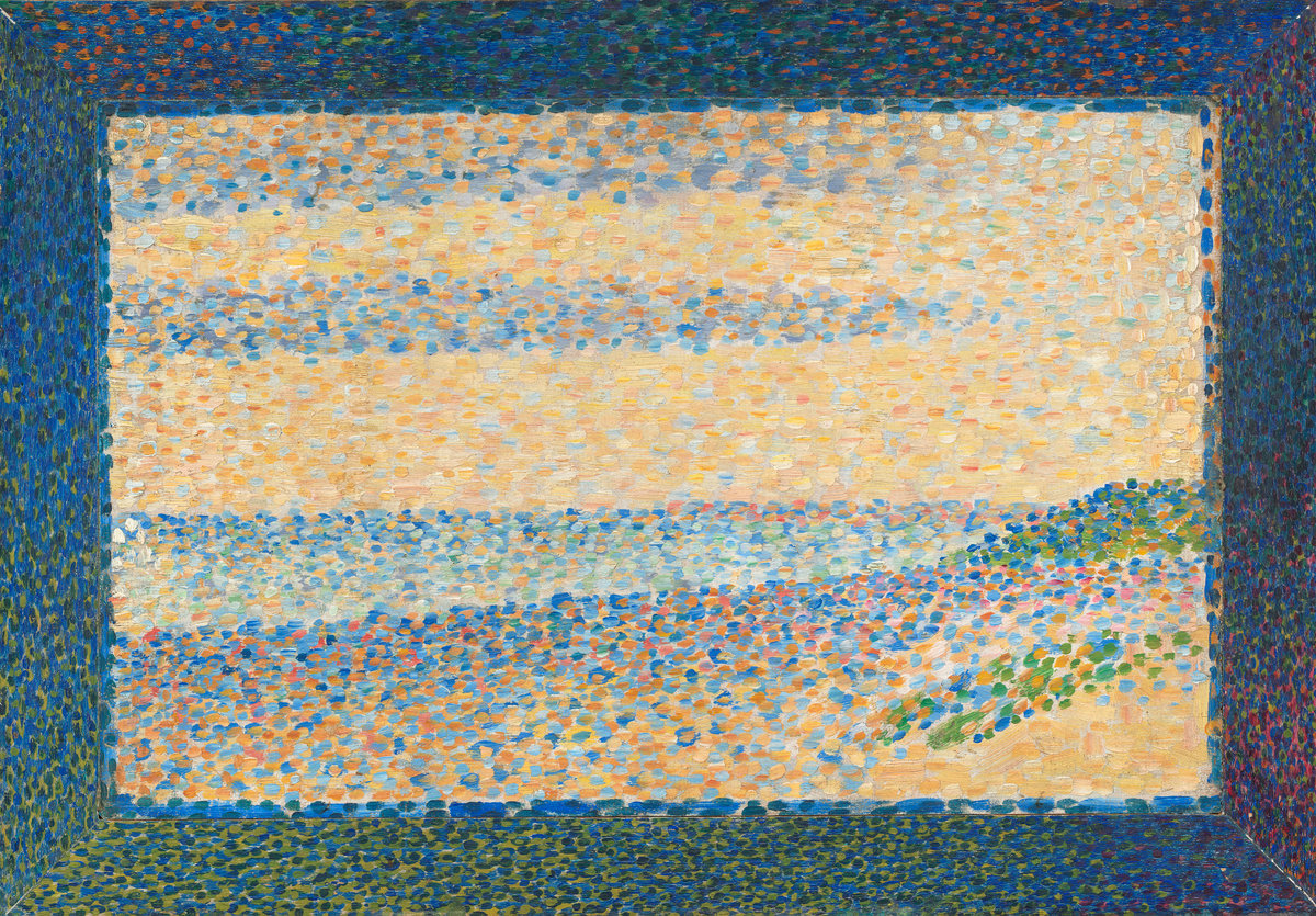 Жорж-Пьер Сёра - Морской пейзаж. Гравлин 1890