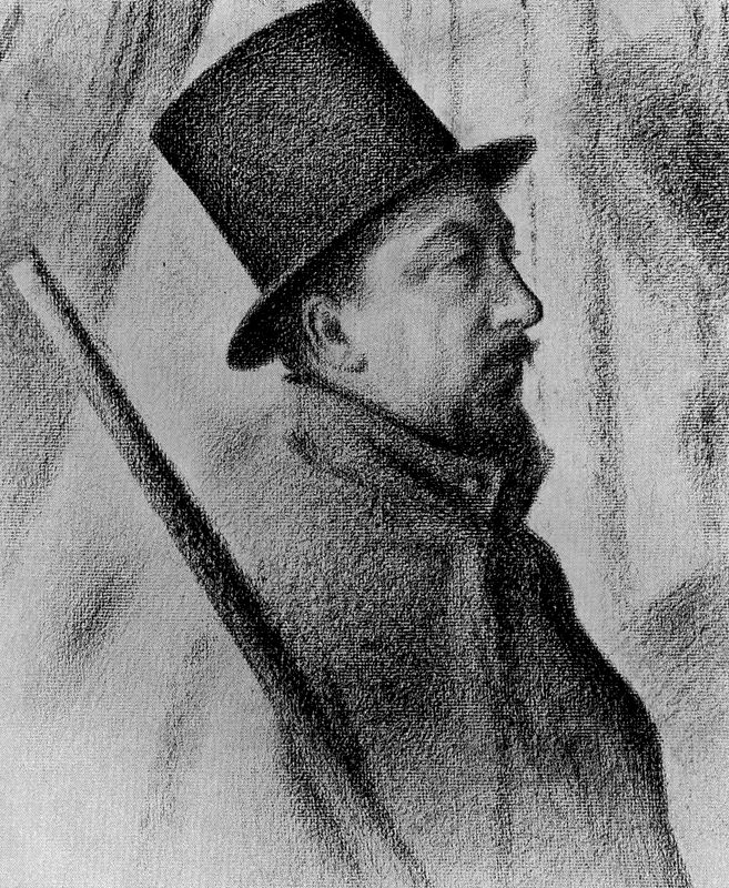 Жорж-Пьер Сёра - Портрет Поля Синьяка 1890