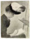 Женщина, сидящая у станка 1884-1888