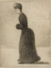 Жорж-Пьер Сёра - Женщина с муфтой 1884