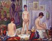 Georges Seurat most famous paintings. The Models 1888