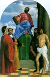 Тициан, Тициано Вечеллио - Святой Марк на амвоне со святыми 1510