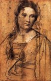 Тициан, Тициано Вечеллио - Портрет молодой женщины 1515