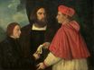 Тициан, Тициано Вечеллио - Джироламо и кардинал Марко делают дар Марко, аббату Каррарскому, и его приходу 1520