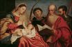 Тициан, Тициано Вечеллио - Мадонна с младенцем с святыми 1520