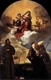 Тициан, Тициано Вечеллио - Мадонна во славе с Младенцем Христом и святыми Франциском и Альвизе с донором 1520