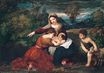 Тициан, Тициано Вечеллио - Мадонна с Младенцем и младенцем Иоанном Крестителем 1530-1540