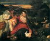 Тициан, Тициано Вечеллио - Мадонна с младенцем с святой Екатериной и кроликом 1530