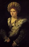 Тициан, Тициано Вечеллио - Портрет Изабеллы д'Эсте. Изабелла д'Эсте, герцогиня Мантуи 1534-1536