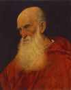 Тициан, Тициано Вечеллио - Портрет старика. Портрет кардинала Пьетро Бембо 1545-1546