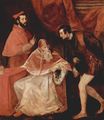Тициан, Тициано Вечеллио - Портрет Папы Павла III, кардинала Алессандро Фарнезе и герцога Оттавио Фарнезе 1546