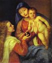 Тициан, Тициано Вечеллио - Мадонна с младенцем с Марией Магдалиной 1560
