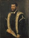 Тициан, Тициано Вечеллио - Портрет мужчины с горностаем 1560