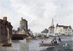 Уильям Тёрнер - Мост Фоли и башня Бакона (после М. А. Рукера) 1787