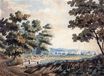 Уильям Тёрнер - Отдаленный взгляд на Минстер, остров Танет, Кент 1788