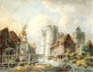 Уильям Тёрнер - Кентербери, Западные ворота, от реки Стур 1792