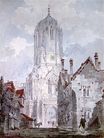 Уильям Тёрнер - Башня Тома, церковь Христа, Оксфорд 1792