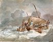 Уильям Тёрнер - Моряки вытаскивают свиней на борт в шторм 1792-1793