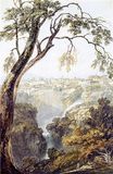 Уильям Тёрнер - Водопад Анио в Тиволи под Римом (возможно, после Дж. Р. Козенса) 1794