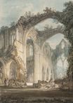 Уильям Тёрнер - Аббатство Тинтерн: пересечение и алтарь, взгляд в восточное окно 1794