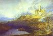 Уильям Тёрнер - Замок Варкуорт, Нортумберленд; Гроза, приближающаяся к закату 1799