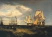 Уильям Тёрнер - Две захваченных датских корабля, входящие в Портсмутскую гавань 1807-1809